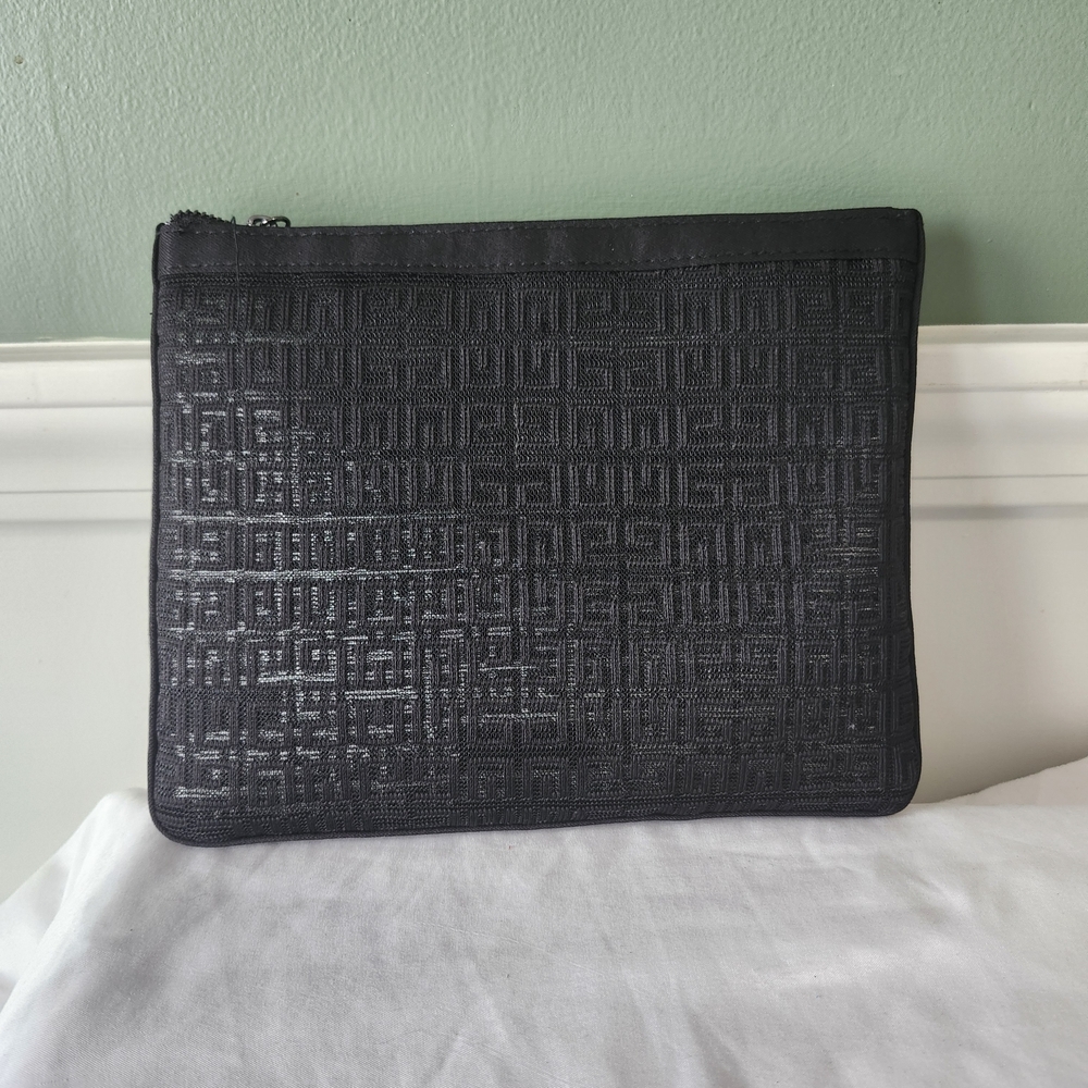Givenchy Black Embossed Logo Cosmetic Pouch Set - Picture 3 of 8